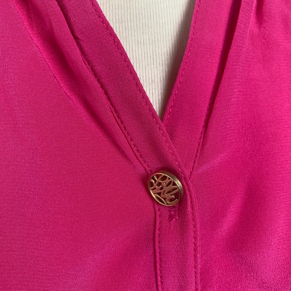 Lilly Pulitzer Pink Silk Top I Small - Picture 3 of 8